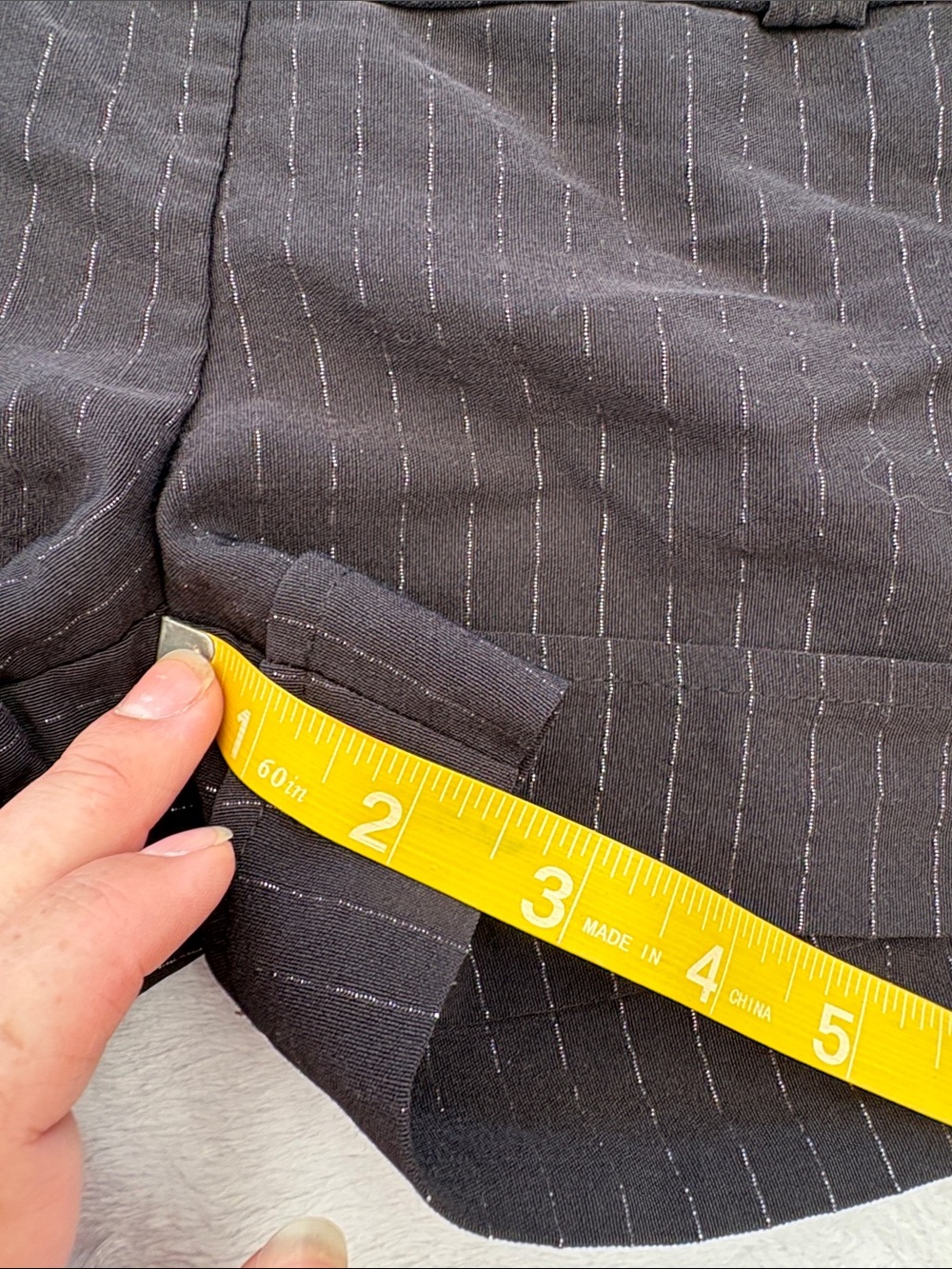 wet seal xs y2k micro shorts pinstripe black silver club fun - Picture 5 of 7